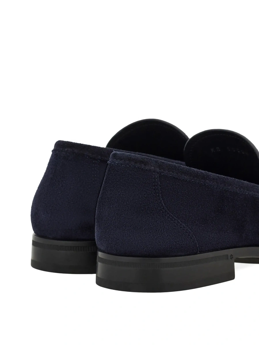 Mocasini Ferragamo albastri din piele 'Avril' - Img 8