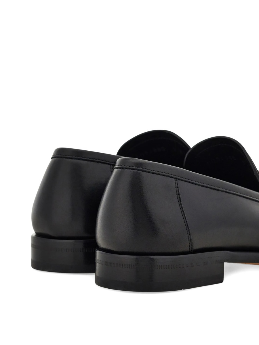 Mocasini Ferragamo gancini negri din piele - Img 5