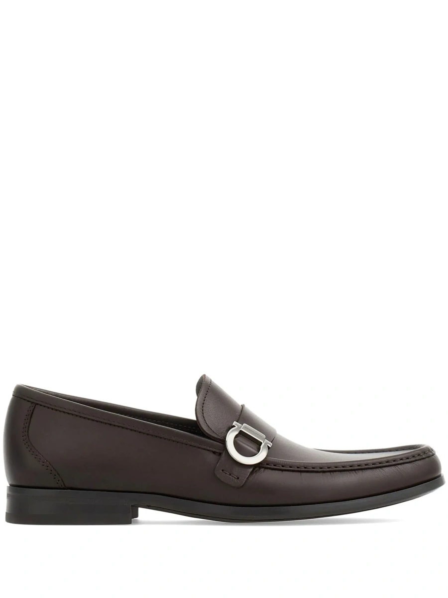 Mocasini Ferragamo maro din piele - Img 8