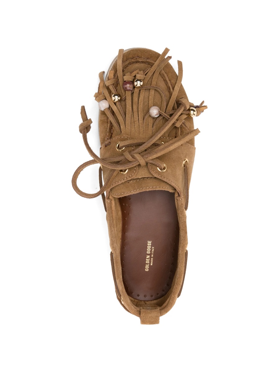 Mocasini Golden Goose maro din piele intoarsa - Img 4