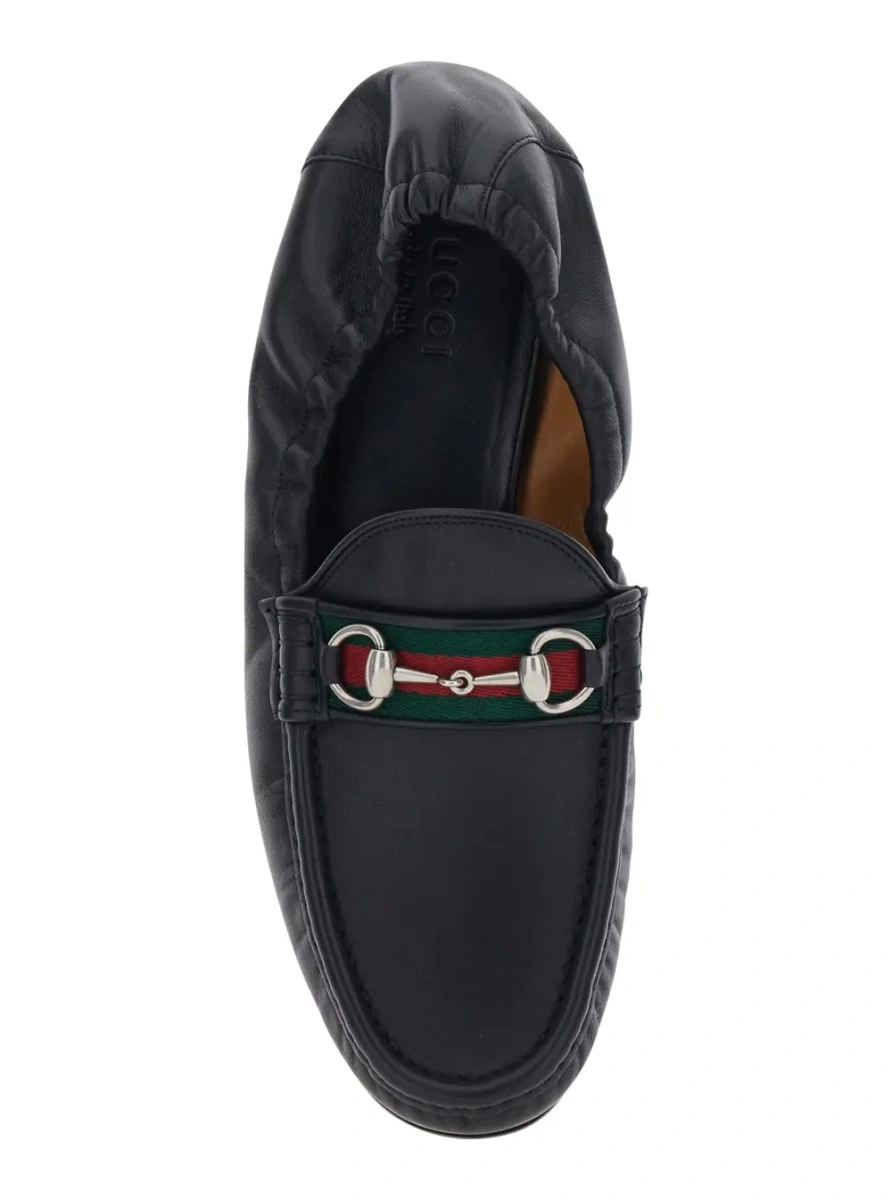Mocasini Gucci negri din piele - Img 4