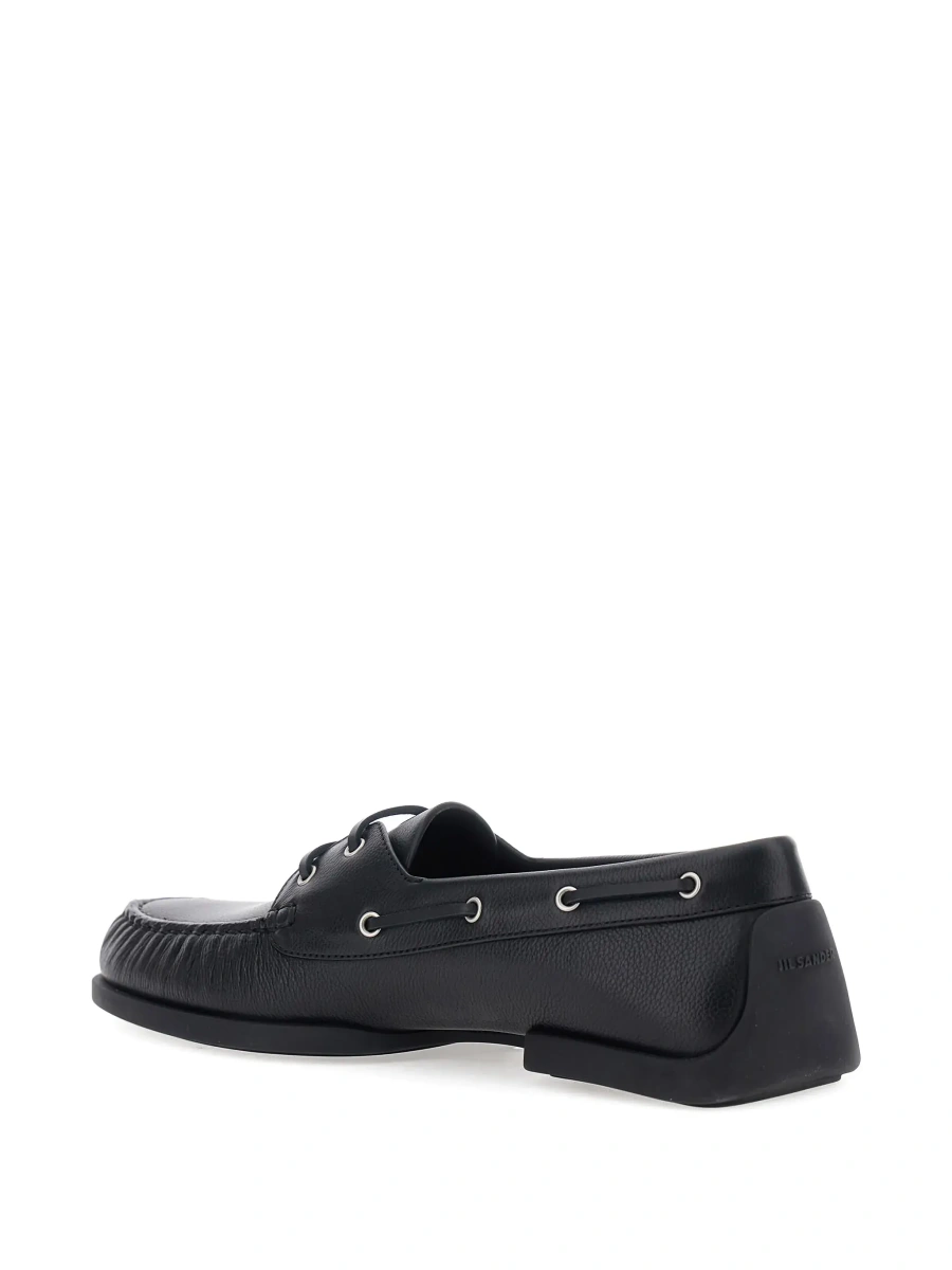 Mocasini Jil Sander negri din piele - Img 7