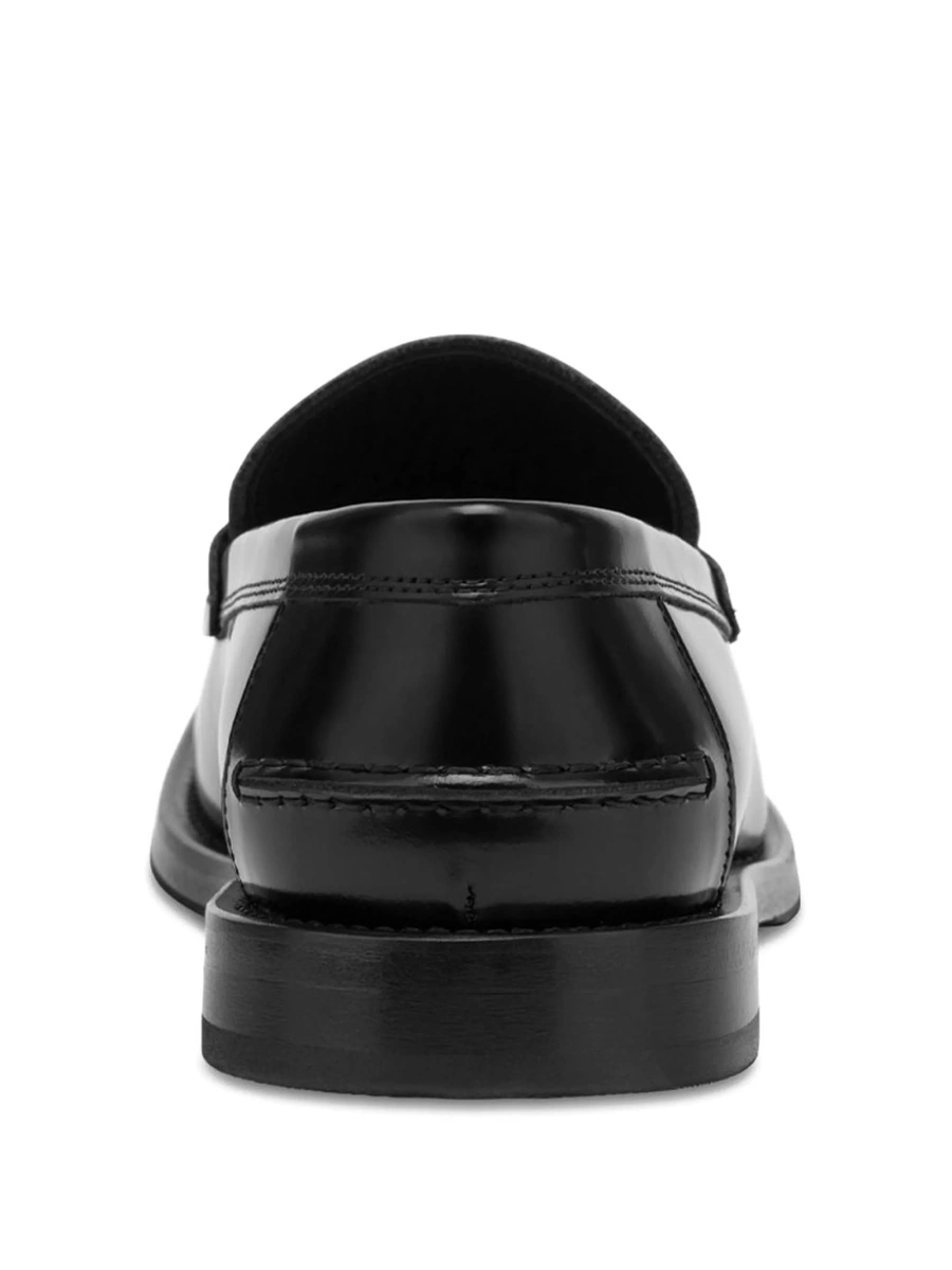 Mocasini Moschino negri din piele - Img 3