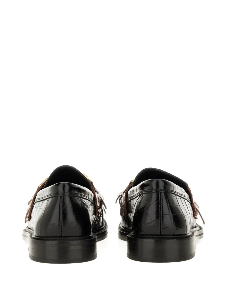 Mocasini Moschino negri din piele - Img 3