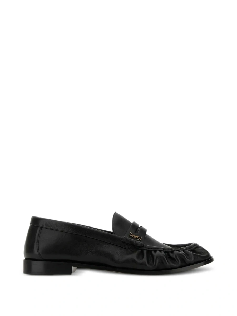 Mocasini Saint Laurent negri din piele - Img 6