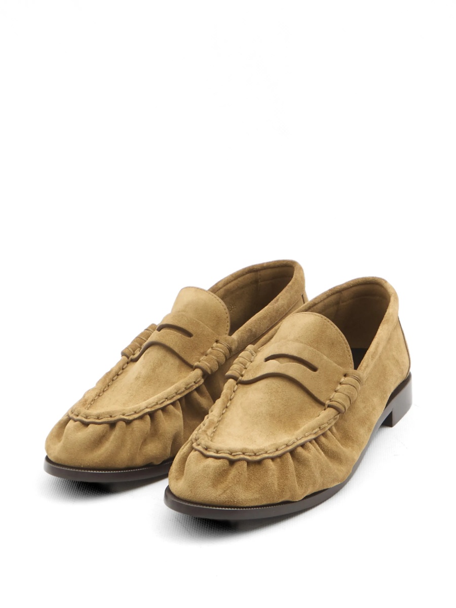 Mocasini Saint Laurent neutri din piele - Img 2