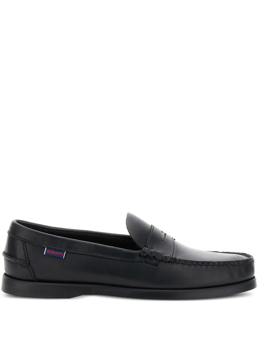Mocasini Sebago negri din piele 'Dolphin' - Img 8