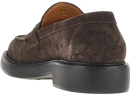 Mocasini Suede leather loafers with logo - Img 3