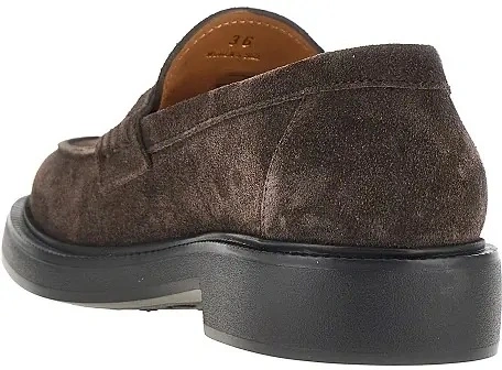 Mocasini Suede leather loafers with logo - Img 3