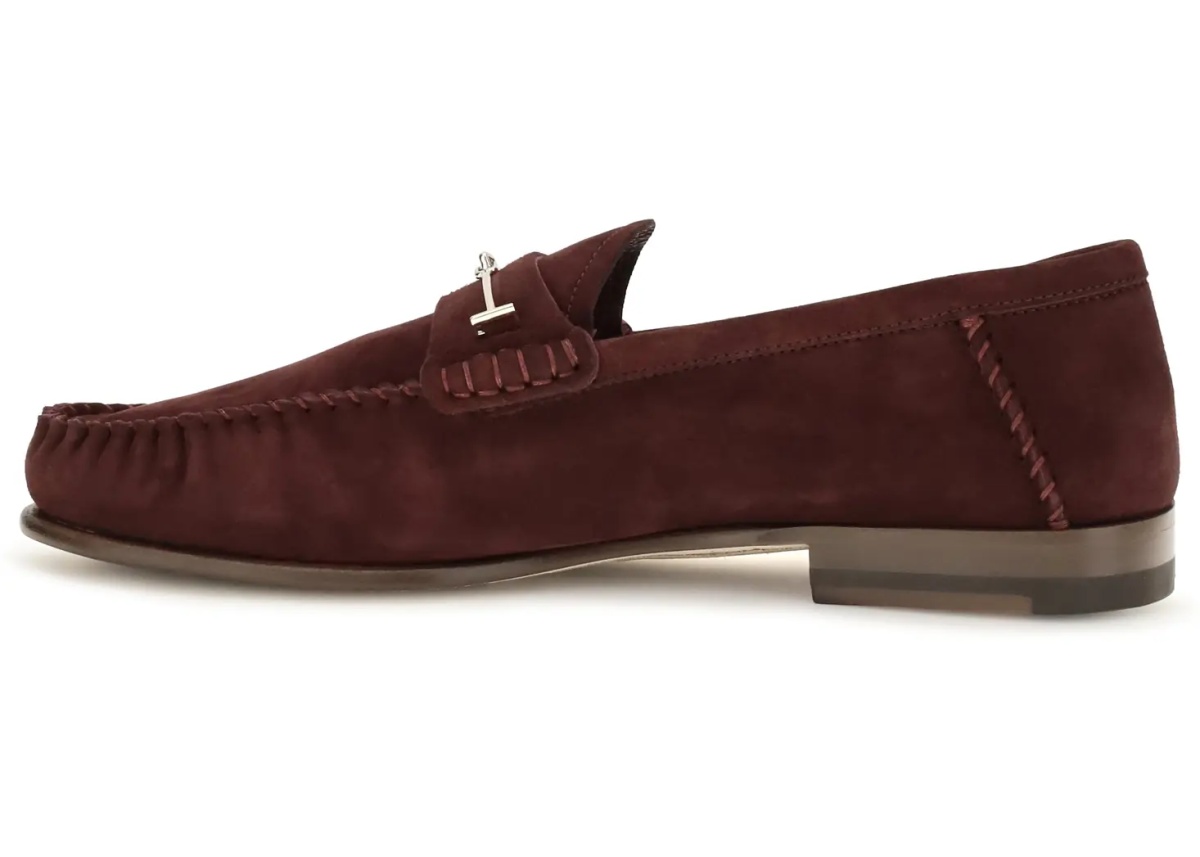 Mocasini Suede leather T-strap Loafers - Img 3