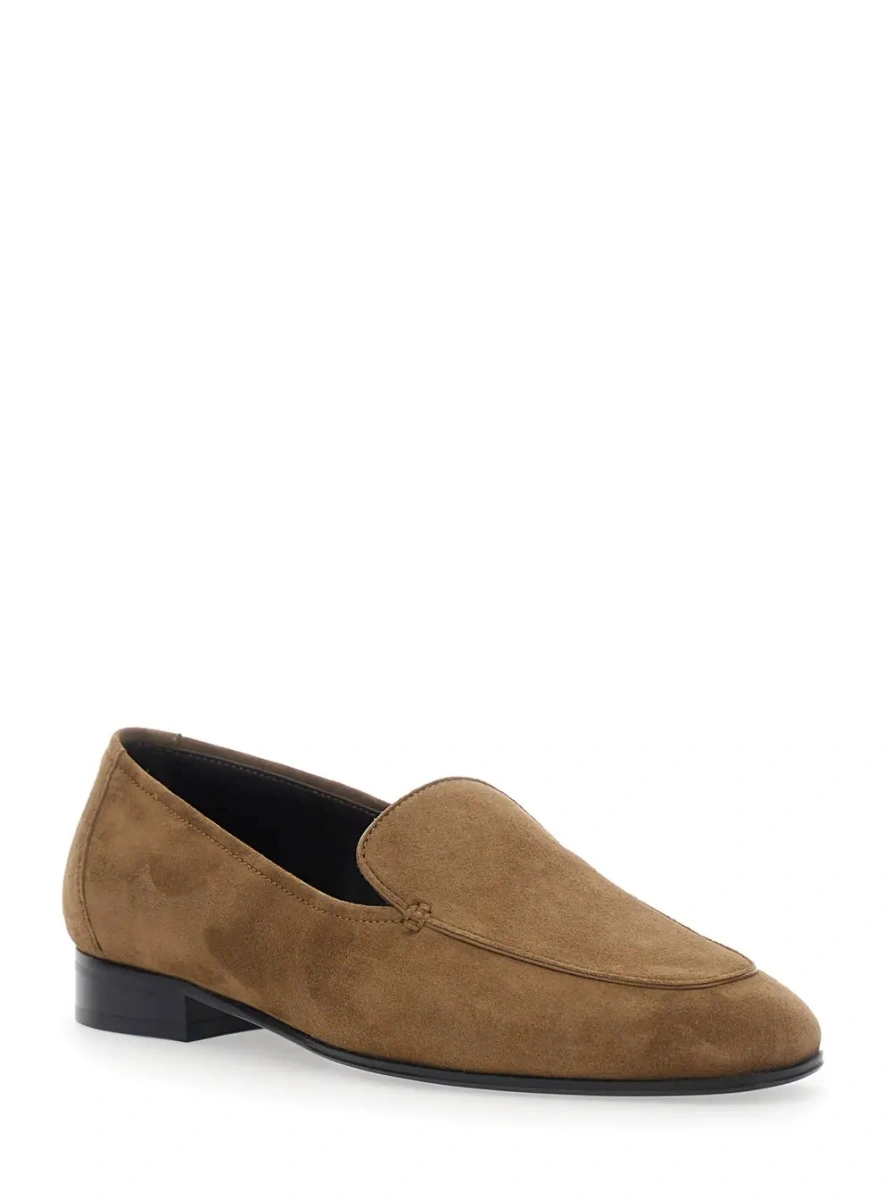 Mocasini THE ROW bej din piele intoarsa - Img 2
