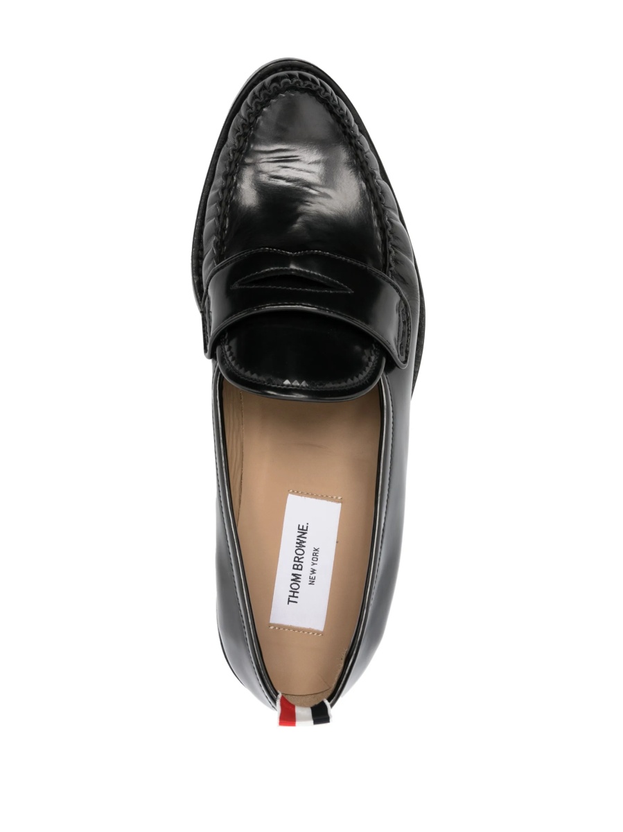 Mocasini Thom Browne negri din piele - Img 4