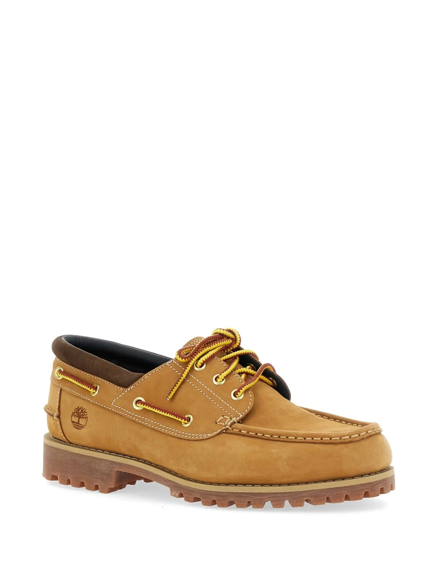 Mocasini Timberland bej din piele - Img 5
