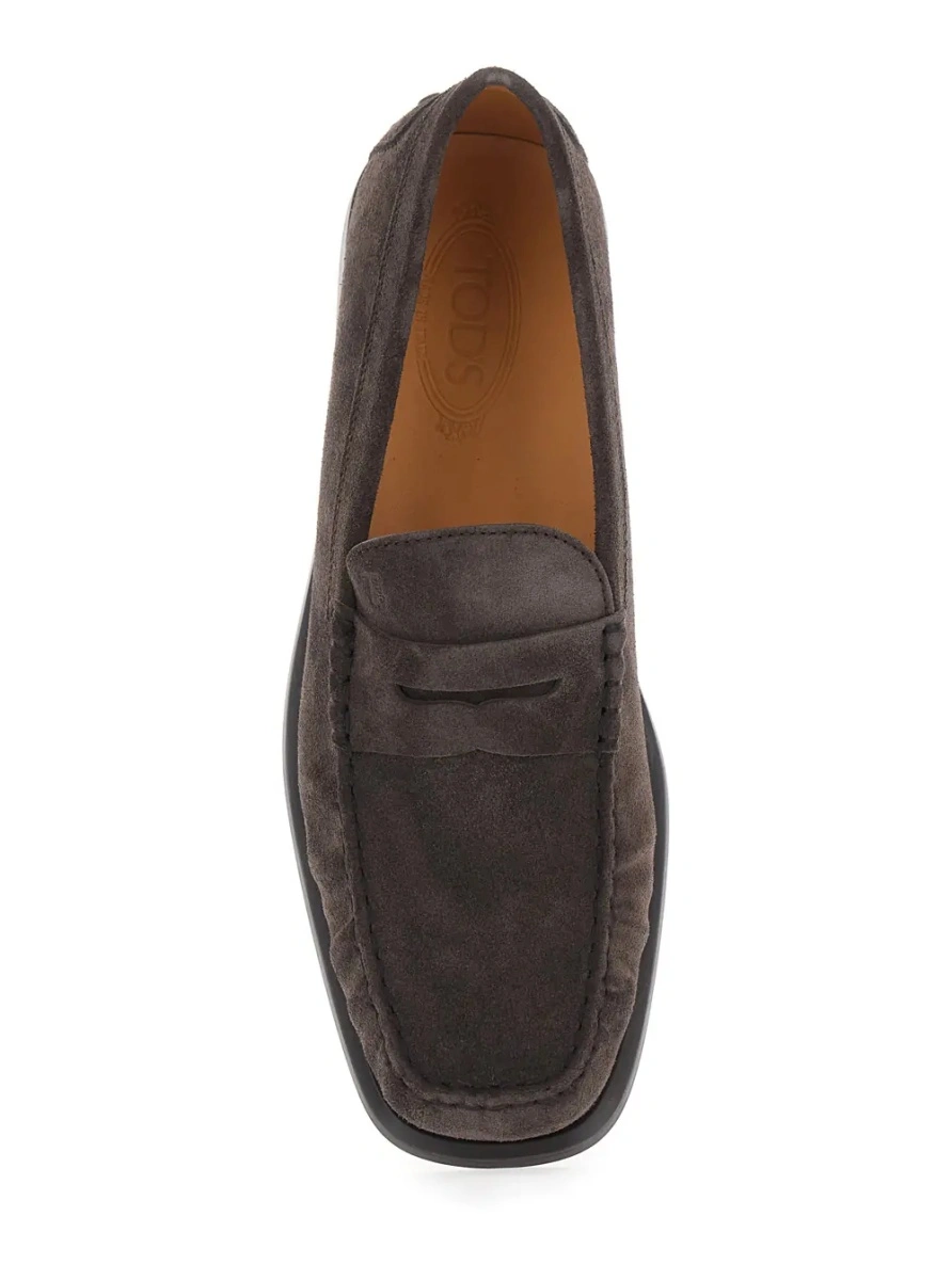 Mocasini TOD'S maro din piele intoarsa - Img 4