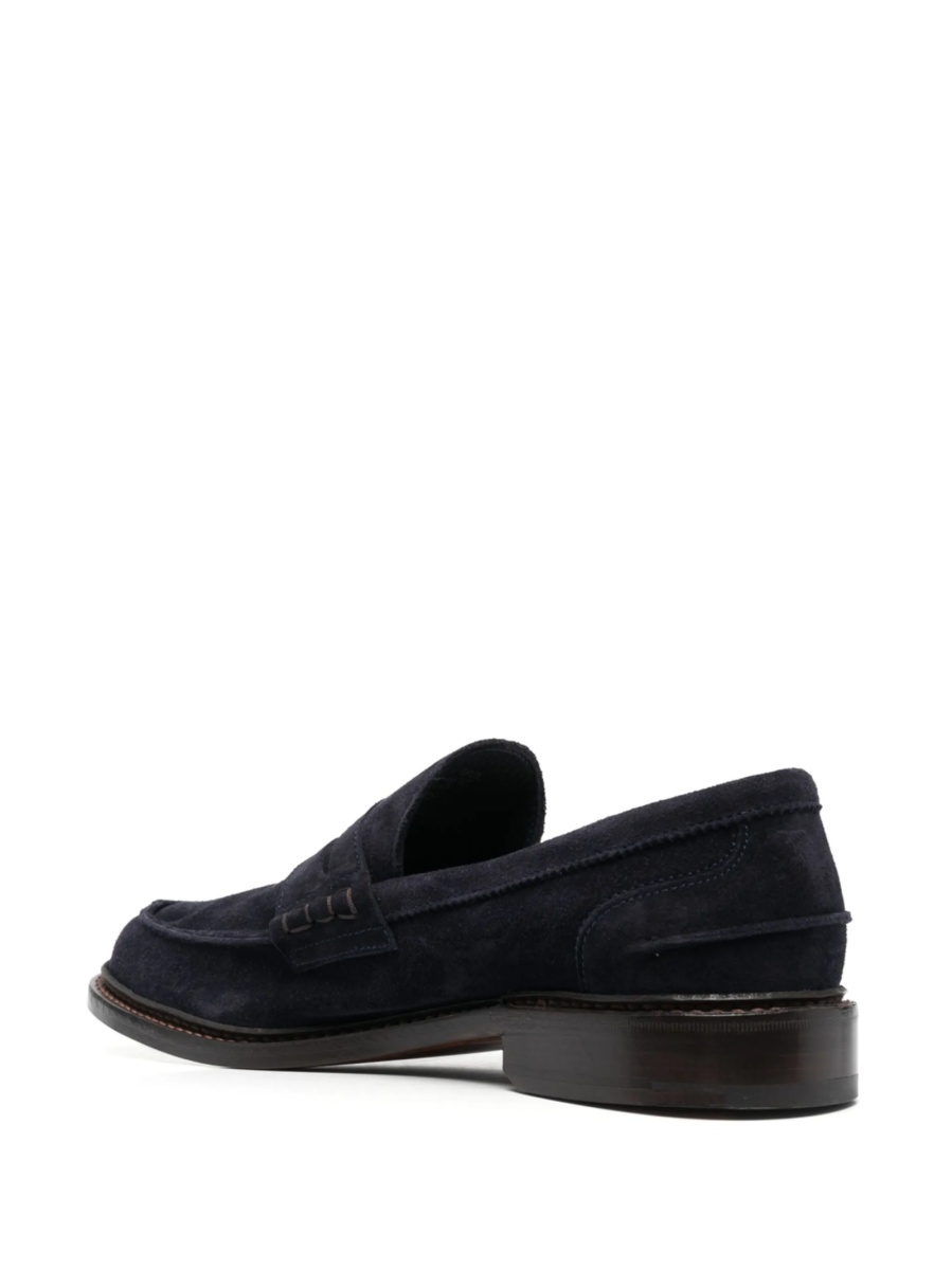 Mocasini TRICKER'S albastri din piele intoarsa - Img 3