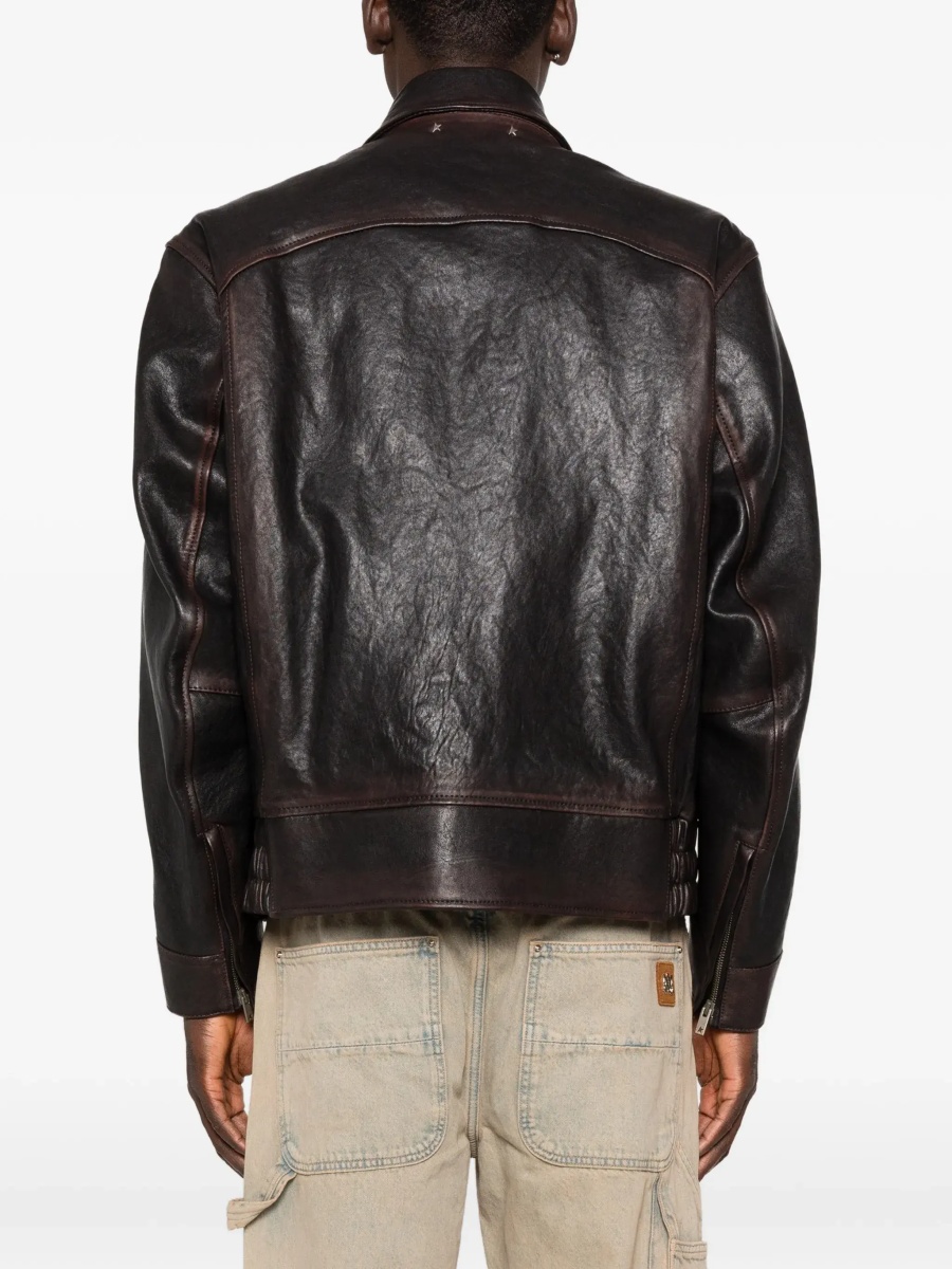 Nappa leather Bomber Jacket - Img 4