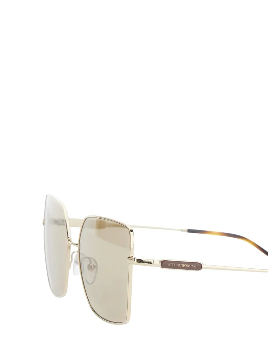 Ochelari Metallic Sunglasses with square lenses and logo plaque on the metal temple in metal for women - Img 3