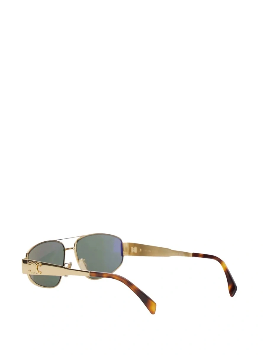 Ochelari Metallic Sunglasses with Triomphe Detail on the Temples and Navigator Frame in Metal Man - Img 2