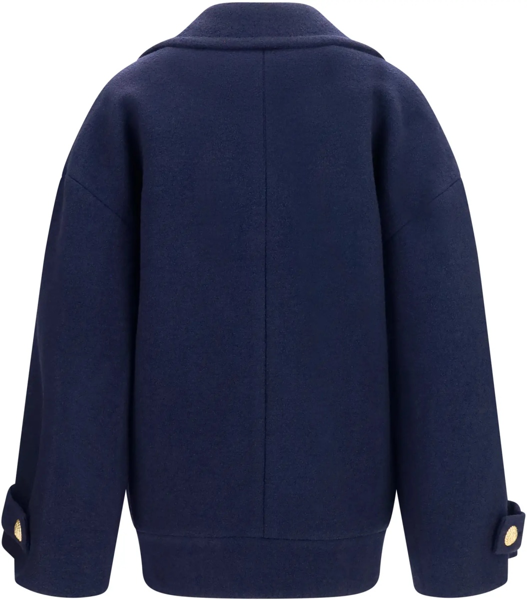 Paltoane Double-breasted wool Coat with buttons - Img 2