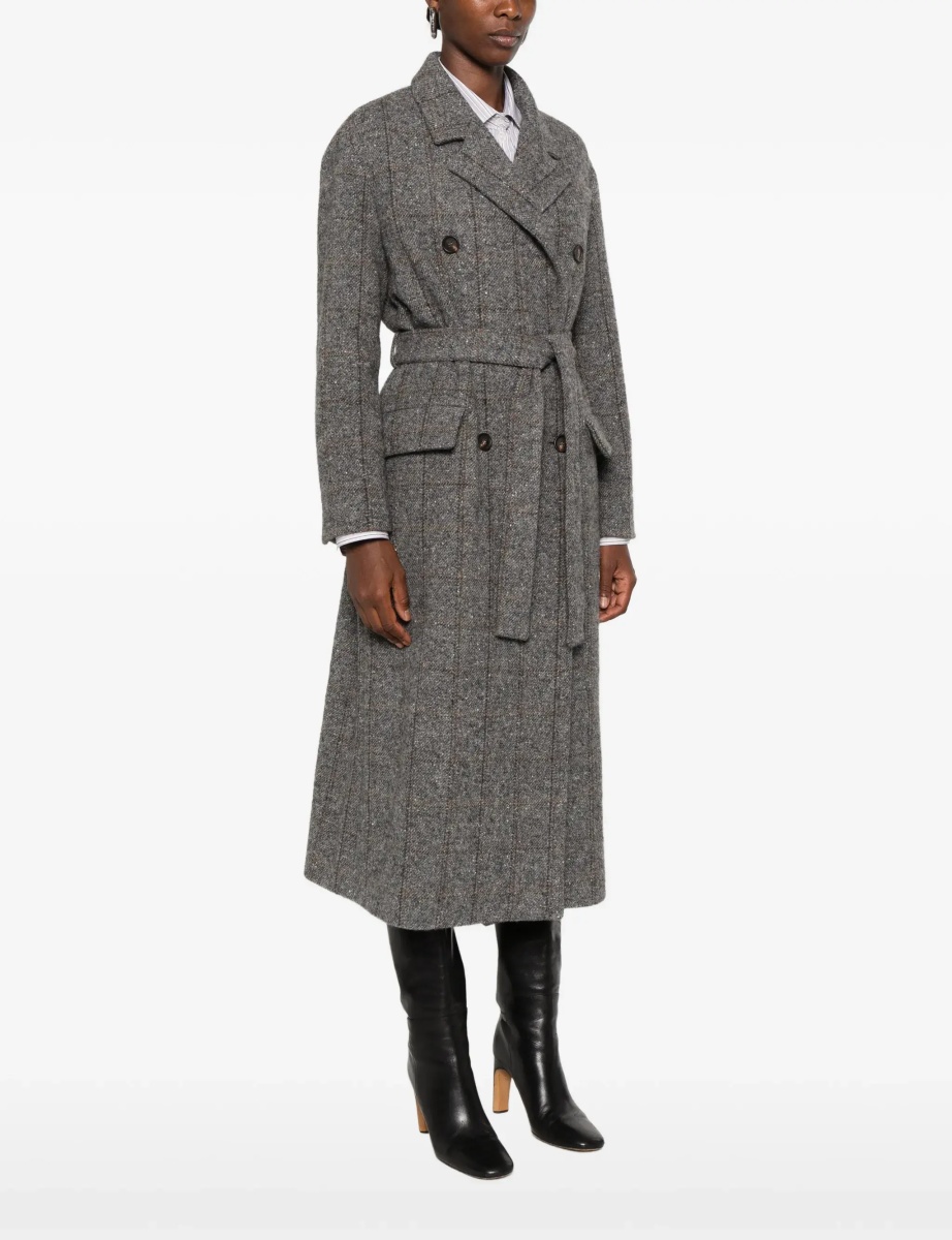 Paltoane Long alpaca-blend Coat with belt - Img 5