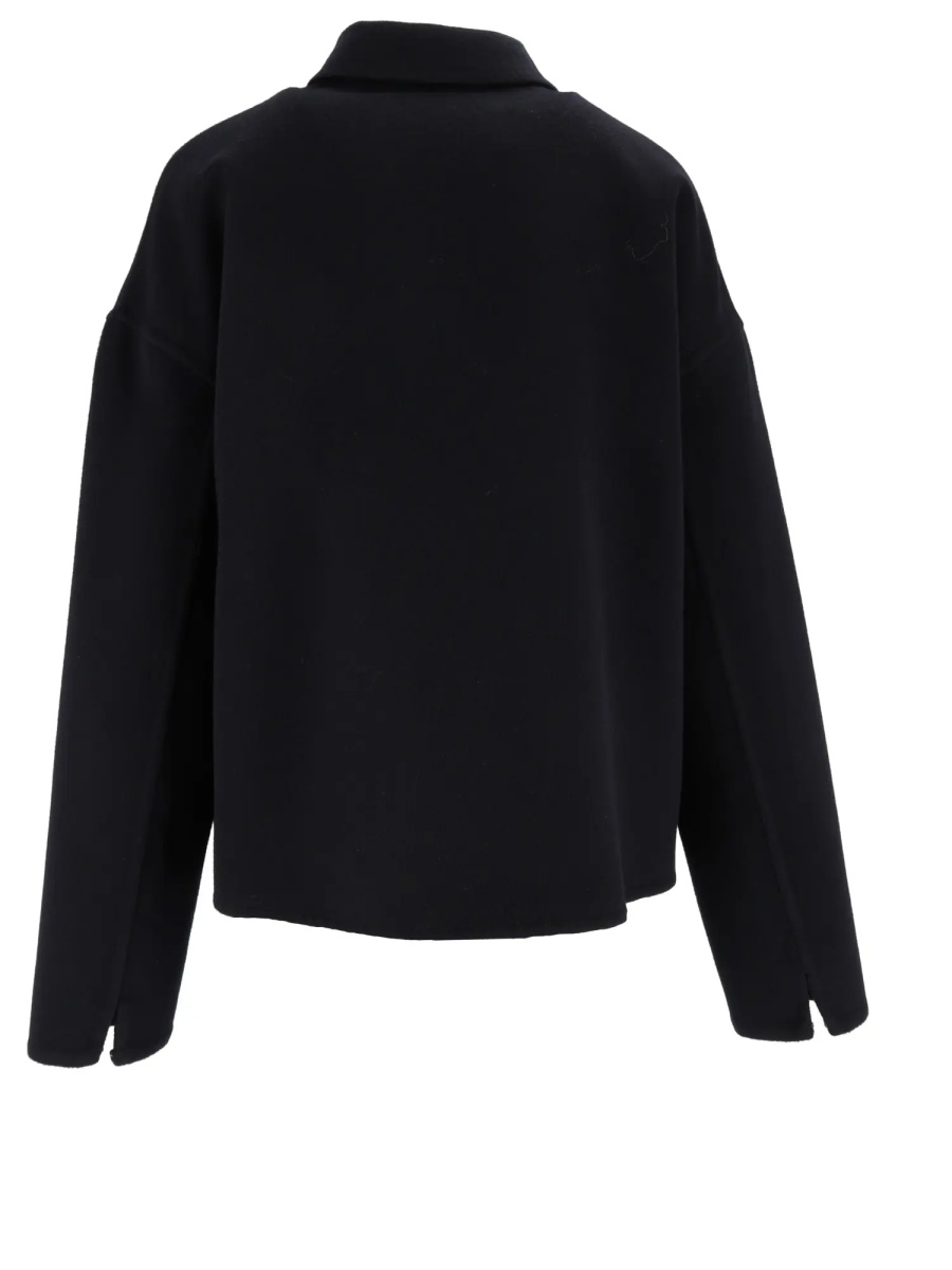 Paltoane WOOL DOUBLE CROPPED SHIRT JACKET WITH FILO DIAMANTE DETAIL - Img 3