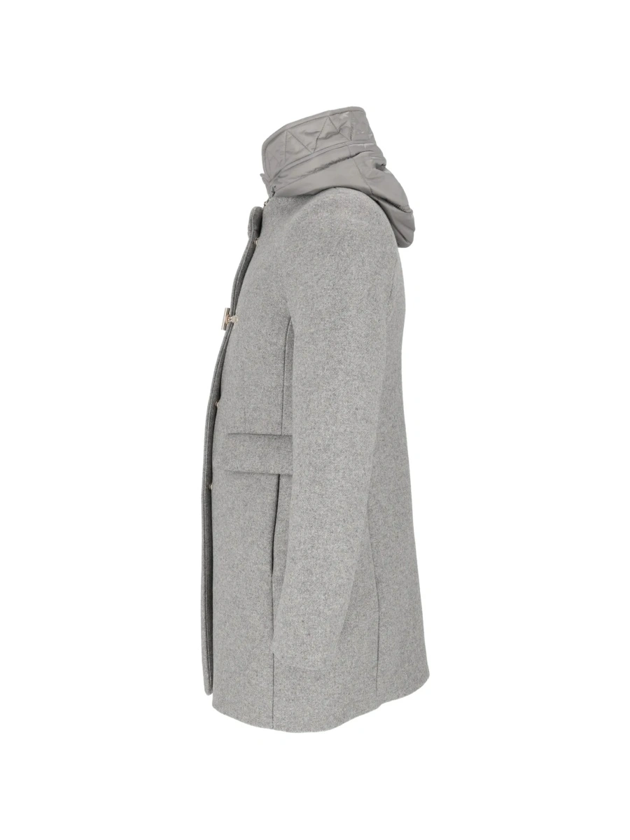 Palton Fay gri din poliamida si material textil - Img 3