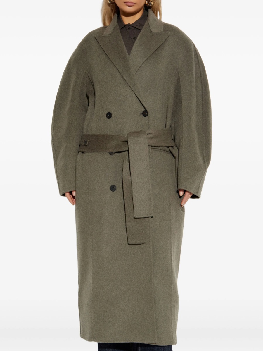 Palton JACQUEMUS verde din lana - Img 3