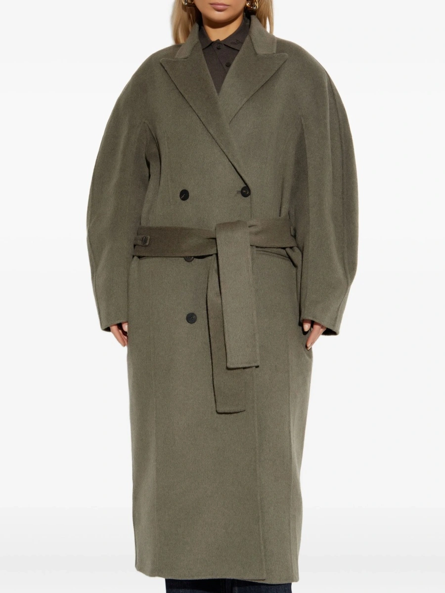 Palton JACQUEMUS verde din lana - Img 3
