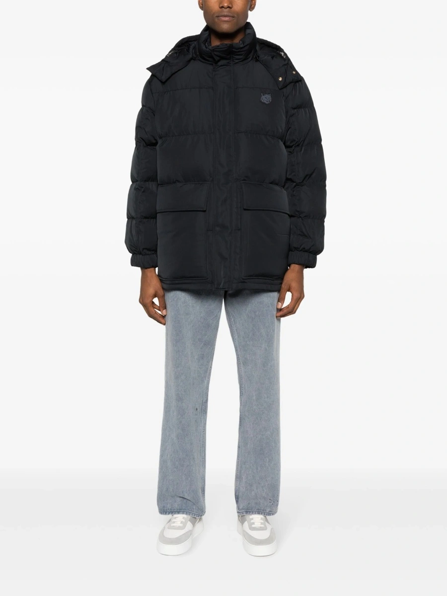 Palton MAISON KITSUNÉ negru din polyester - Img 2