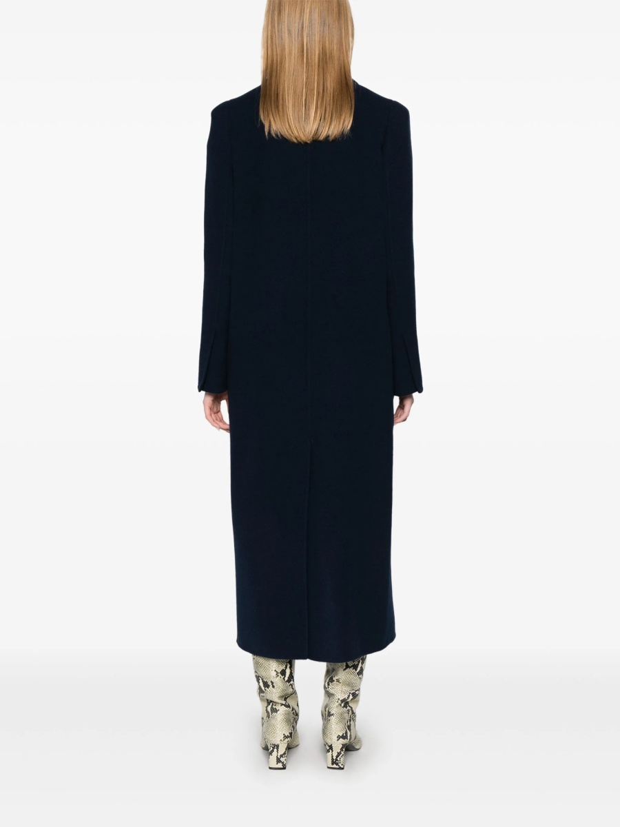 Palton Max Mara albastru din casmir si lana - Img 4