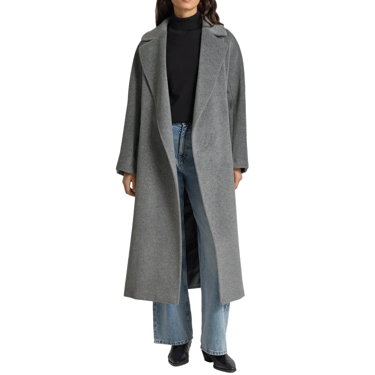 Palton Max Mara gri din lana - Img 2