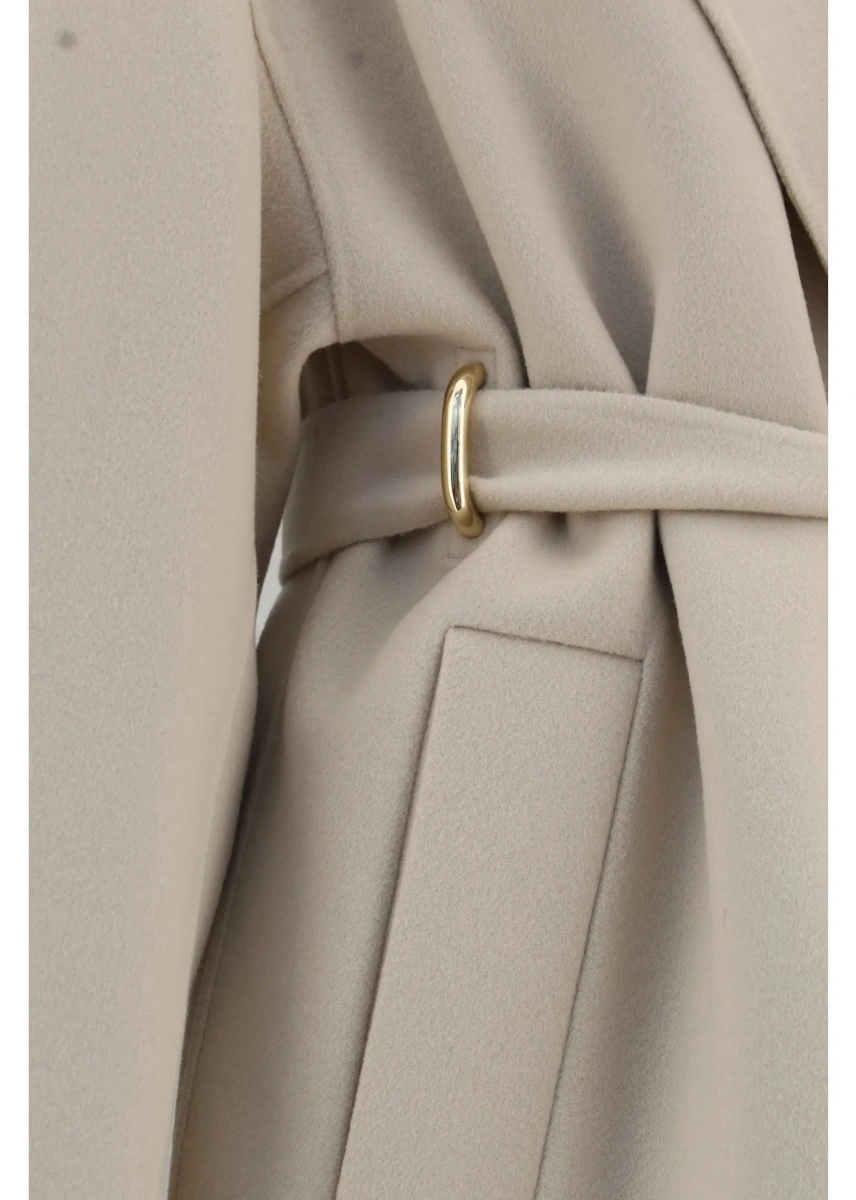 Palton Max Mara multicolor din lana virgina - Img 3