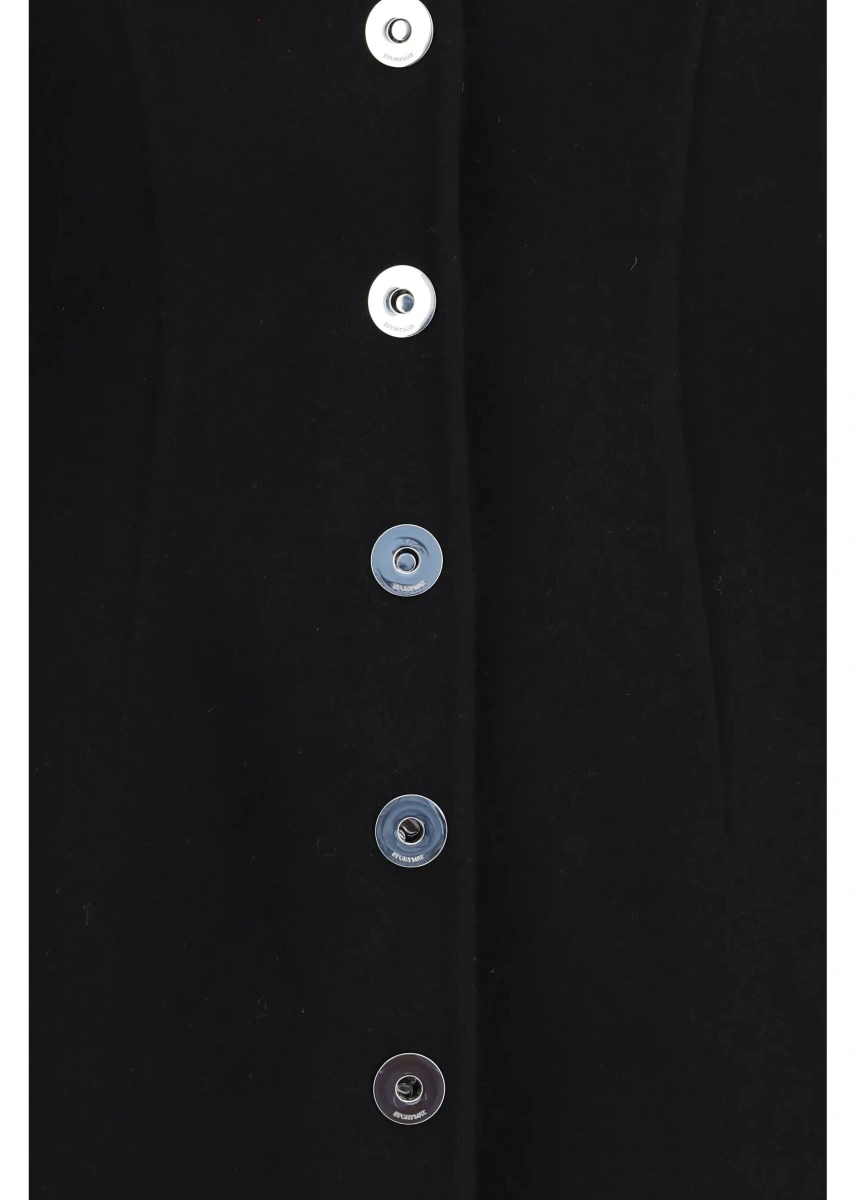 Palton Max Mara negru din lana virgina - Img 3