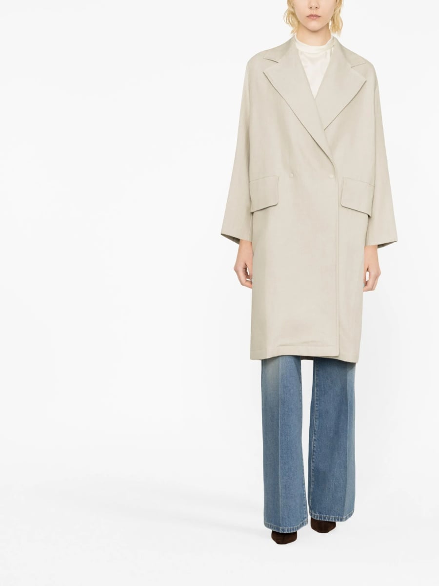Palton Max Mara neutru din in - Img 4
