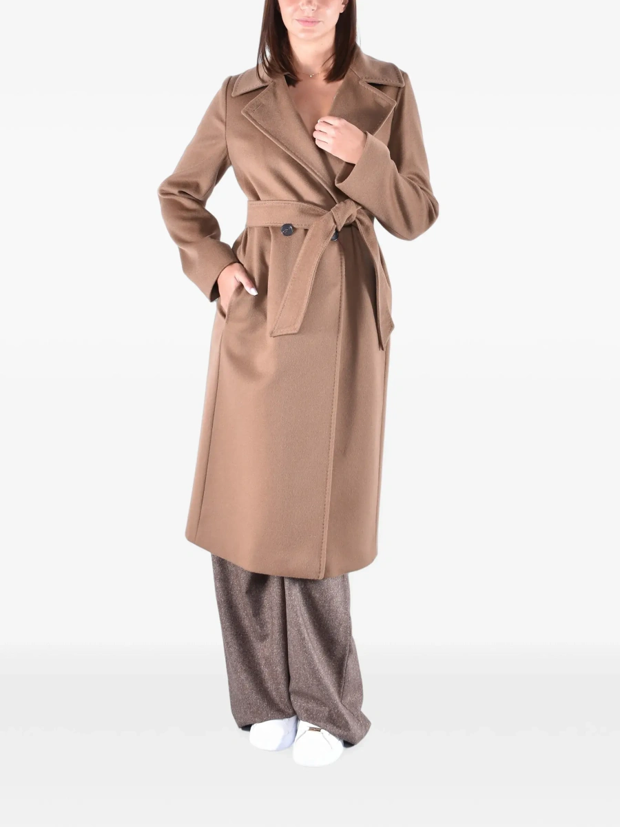 Palton MaxMara Studio bej din lana - Img 4