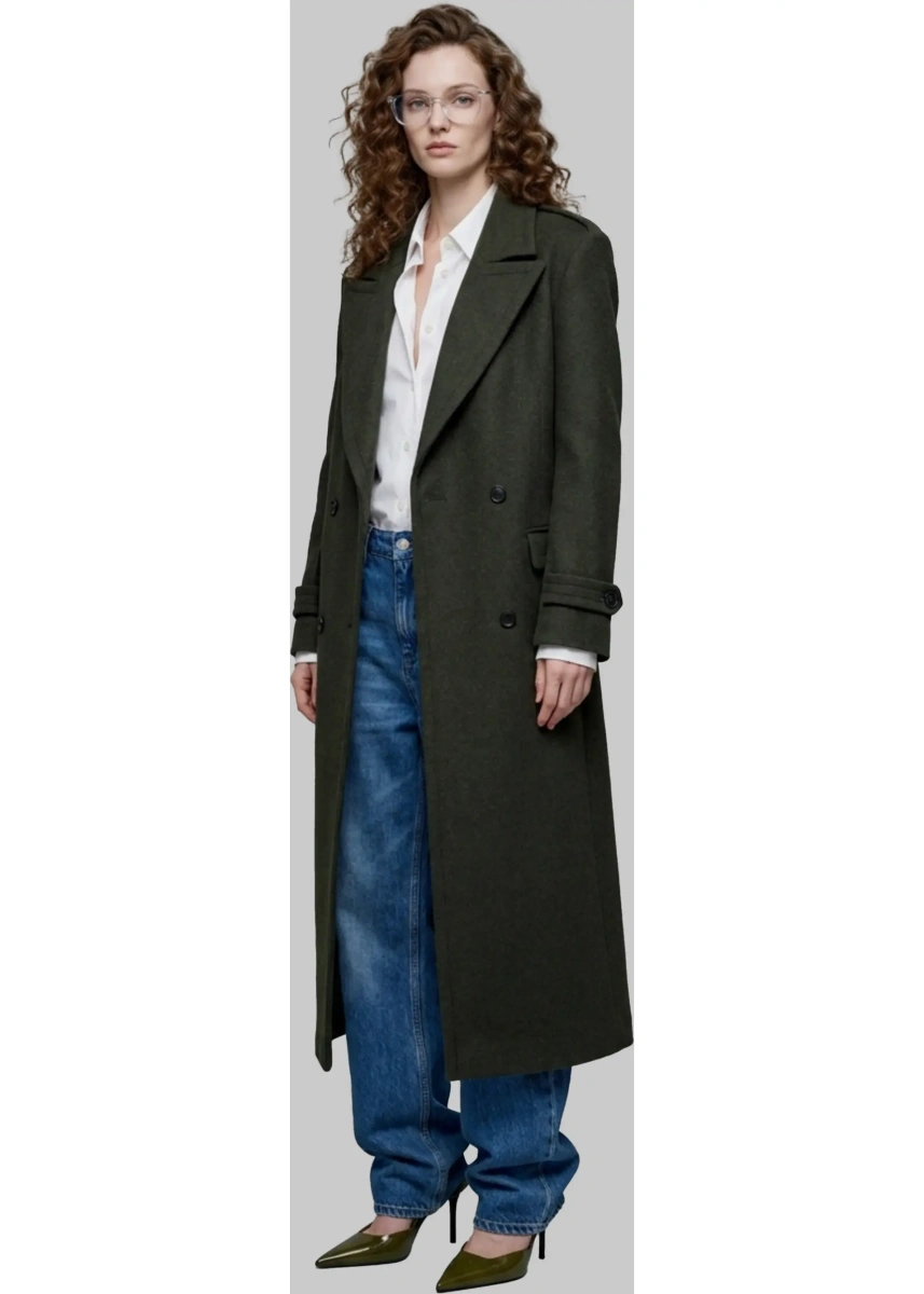 Palton Military Double-Breasted Coat - Img 2