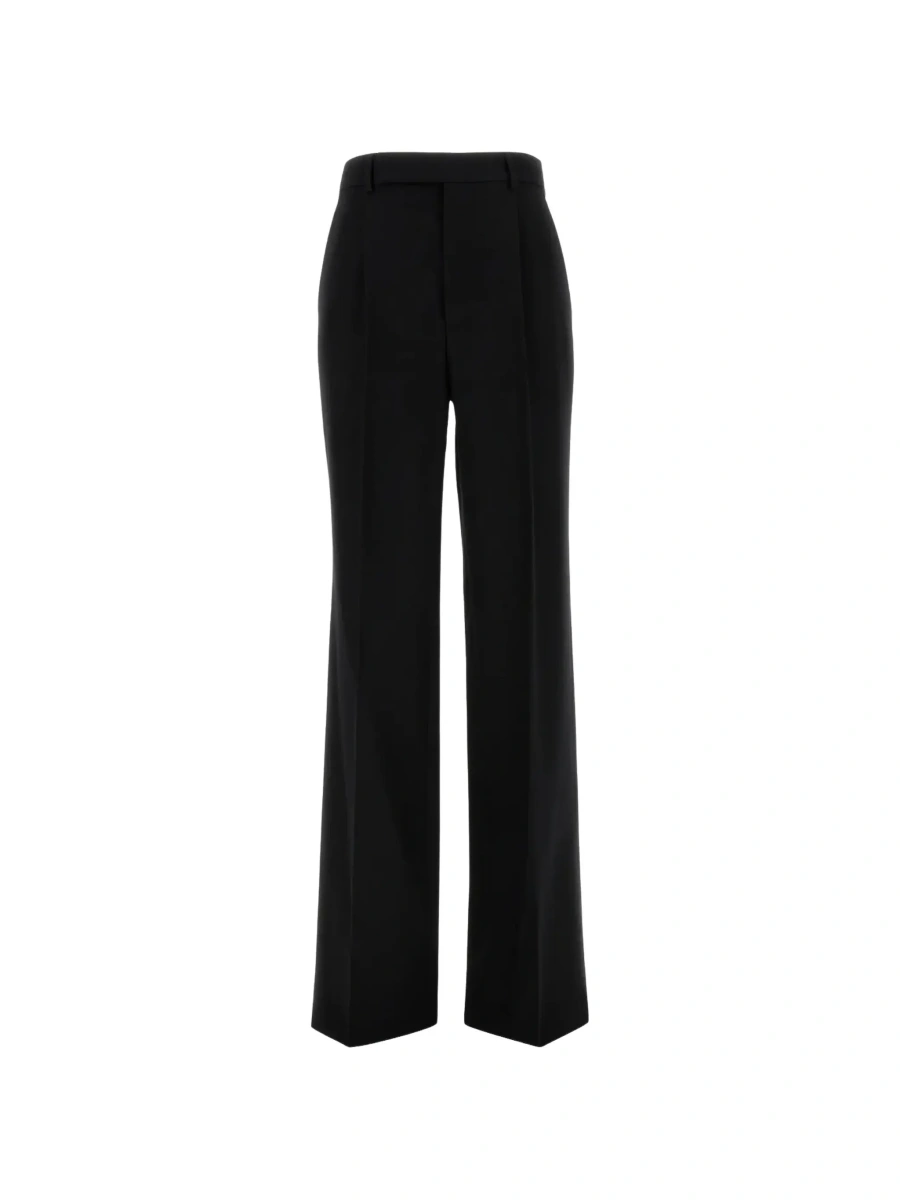 Pantaloni Black Pants with Pences on the Front in Wool for Women - Img 6