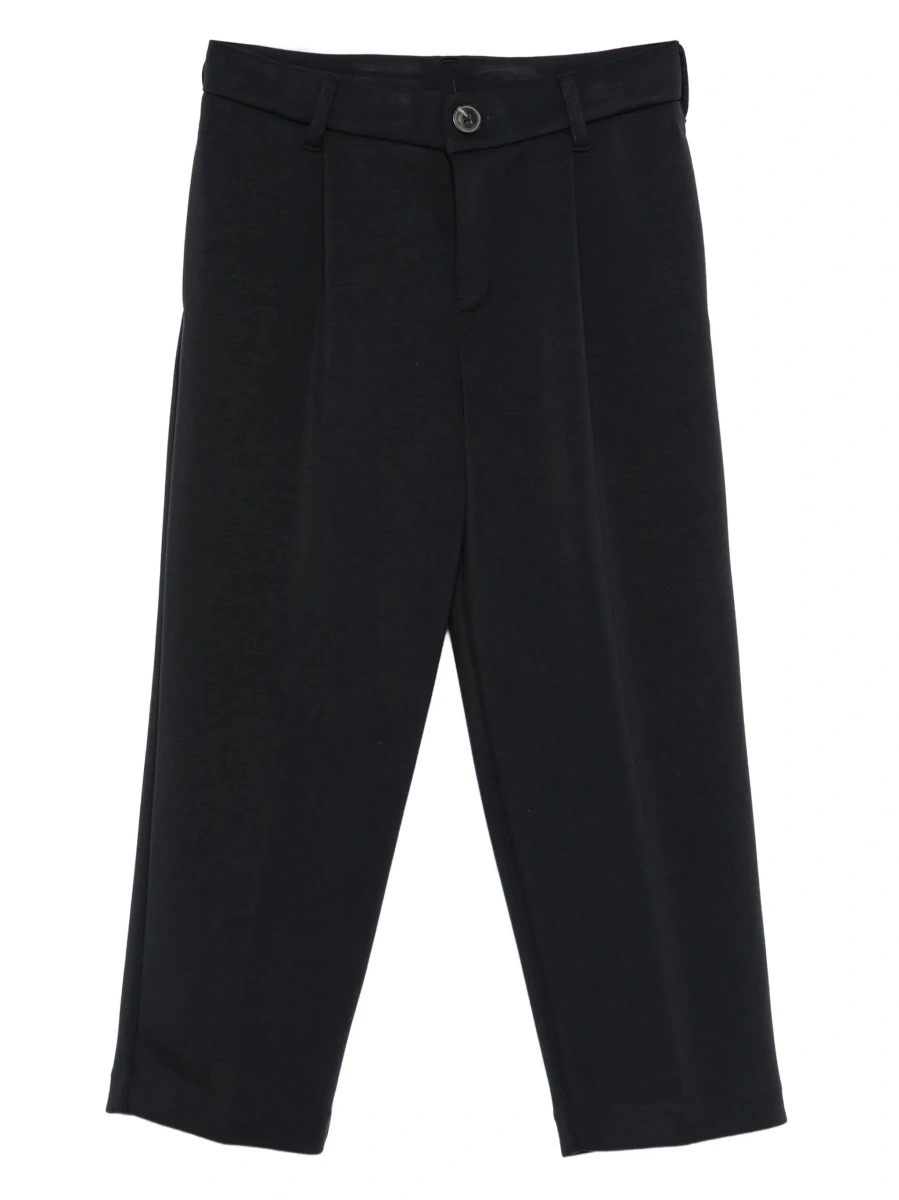 Pantaloni Blue Pants with Belt Loops and Logo Patch on the Back in Fabric Boy - Img 6