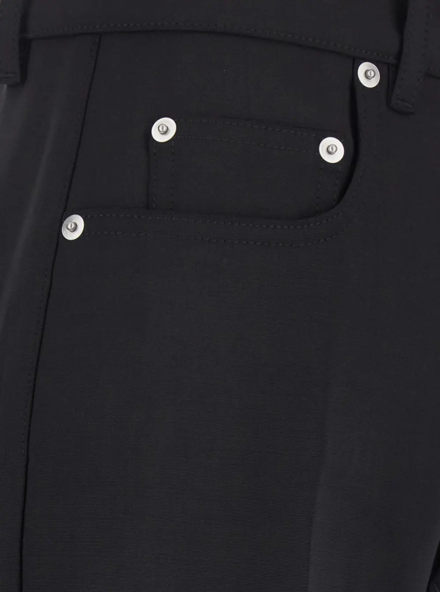 Pantaloni 'Bolan Bootcut' Black Wide Leg Pants in Cotton for Women - Img 3