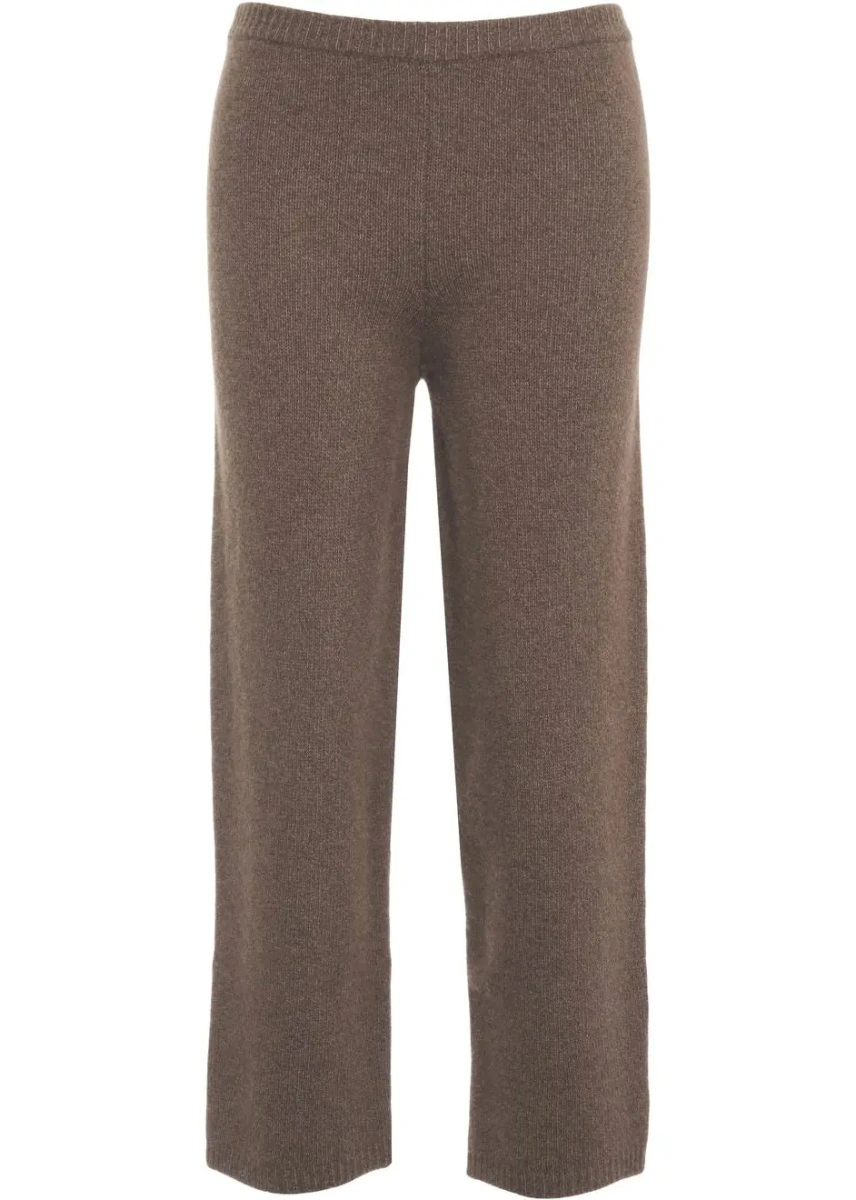 Pantaloni casual Aylin Koenig maro din lana merinos - Img 2