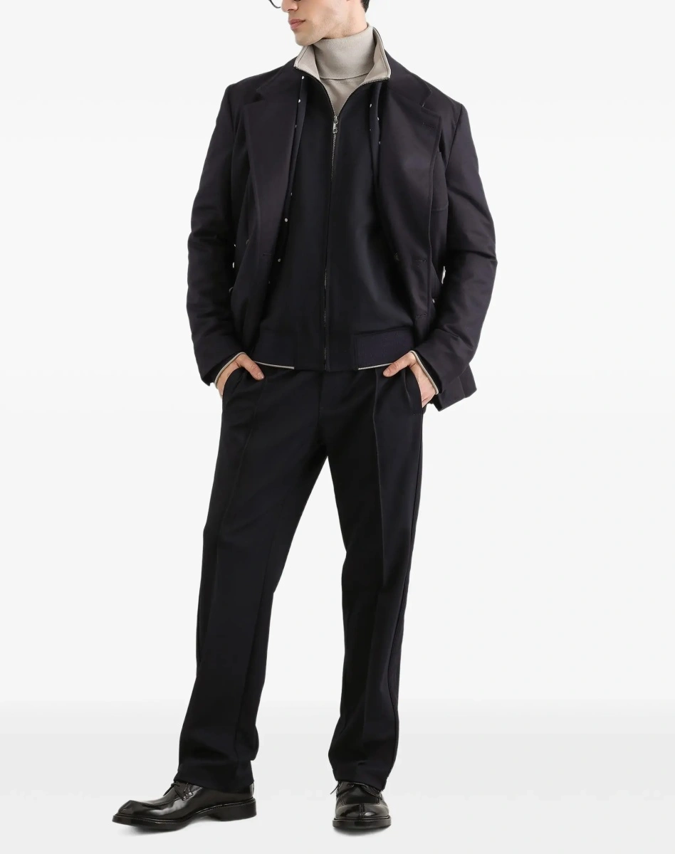 Pantaloni casual Dolce &amp; Gabbana albastri din jerse - Img 4