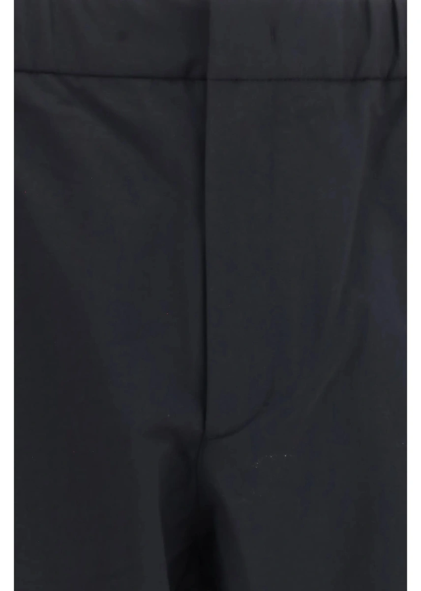 Pantaloni casual Laminar negri din nylon - Img 3
