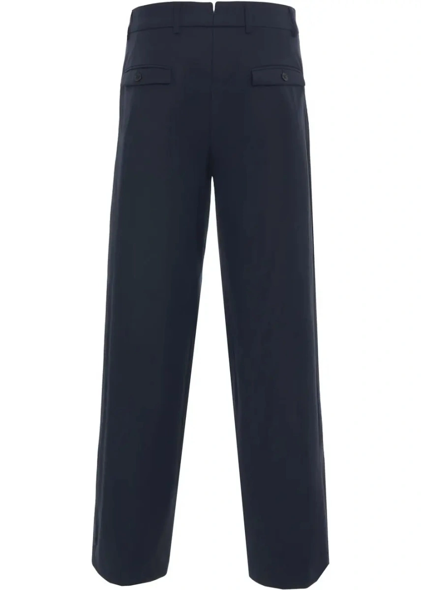Pantaloni casual Roberto Collina albastri - Img 5