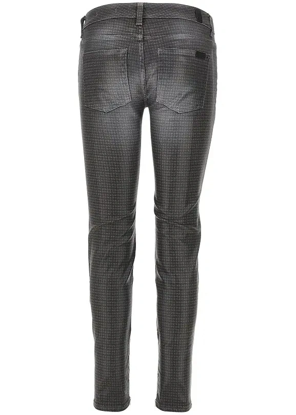 Pantaloni Coated denim Y2K Skinny pants - Img 3