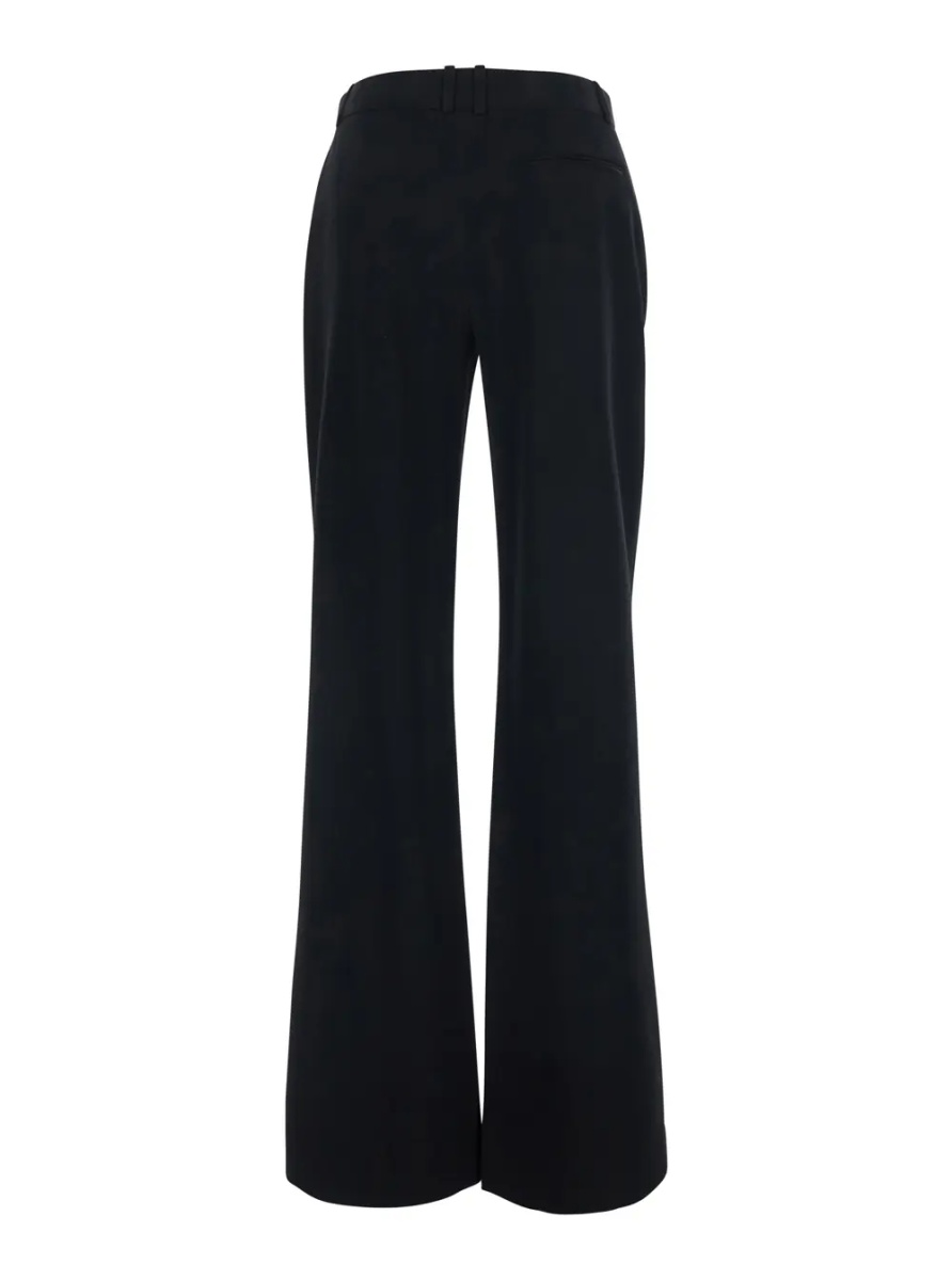 Pantaloni 'Coleman' black Pants with belt loops and side pockets in wool for women - Img 2