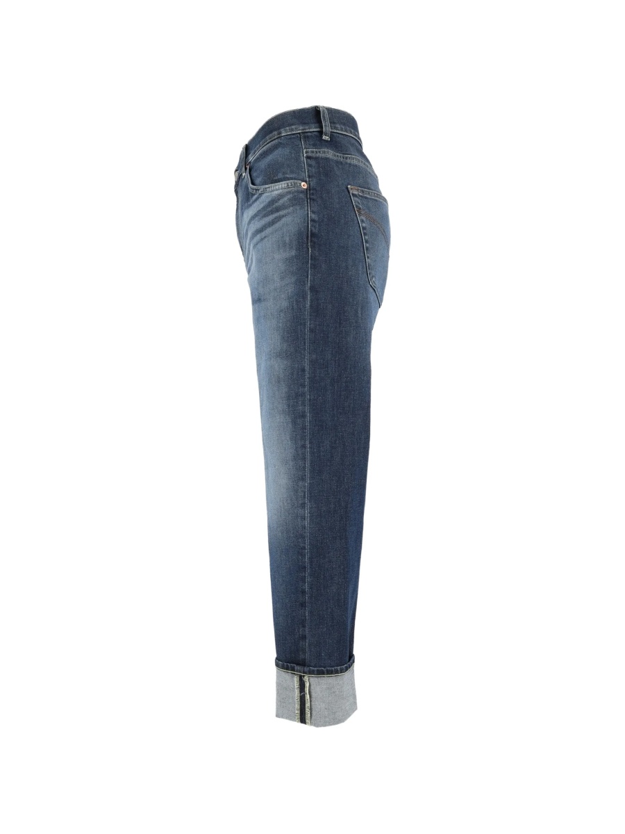 Pantaloni conici Dondup albastri - Img 3