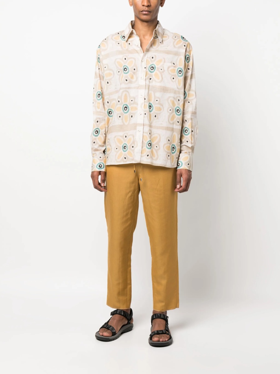 Pantaloni conici ETRO maro - Img 2
