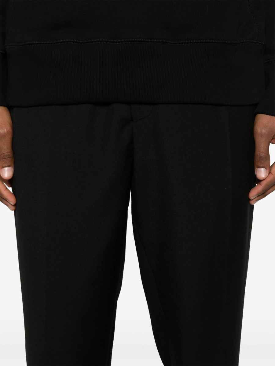Pantaloni conici ETUDES STUDIO negri din polyester si lana - Img 5