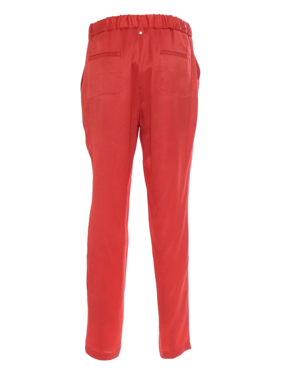 Pantaloni conici Lorena Antoniazzi rosii - Img 2