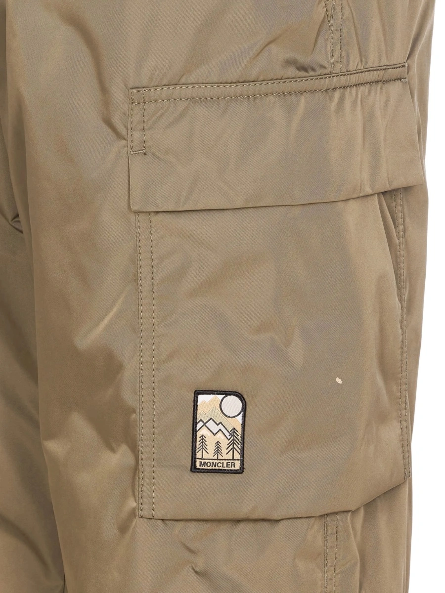 Pantaloni conici Moncler Grenoble maro - Img 4